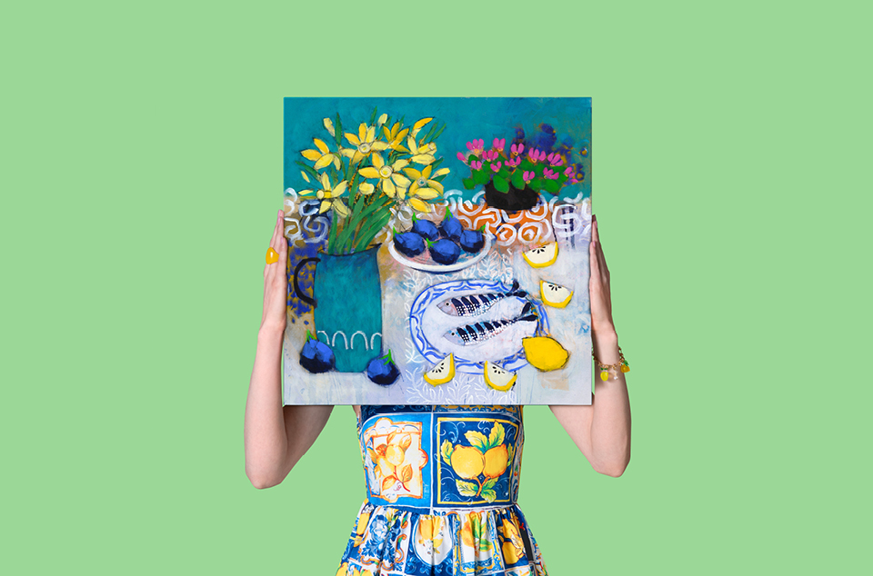 Campaign creative for Affordable Art Fair Battersea Spring, 4 - 8 March. Artwork by Relton Marine.