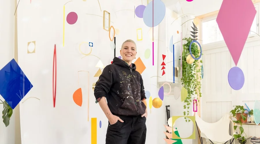 Claire Knill, installation artist for Affordable Art Fair Hampstead, 7 - 11 May.