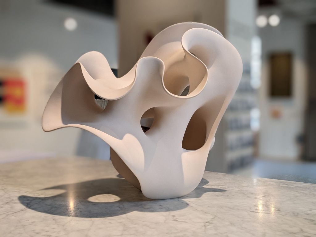 White earthenware with slip and pigment