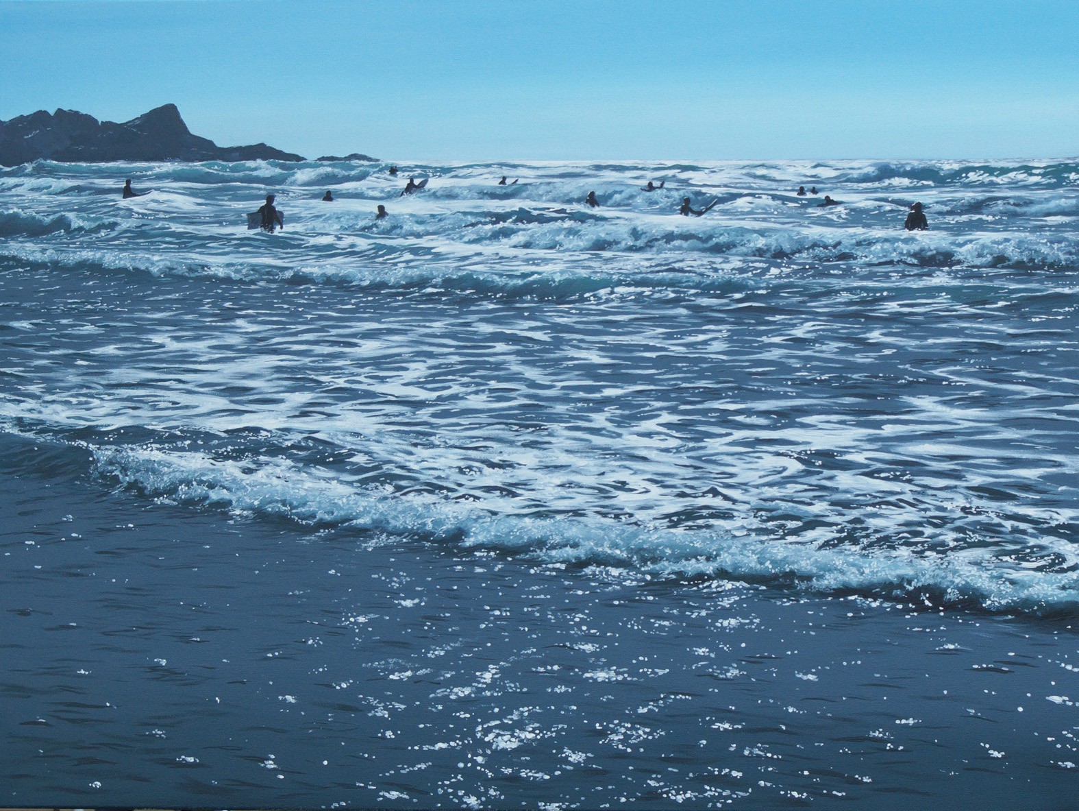 Jo Quigley, Evening Surf, 2017, £1995, acrylic, original, Art Agency