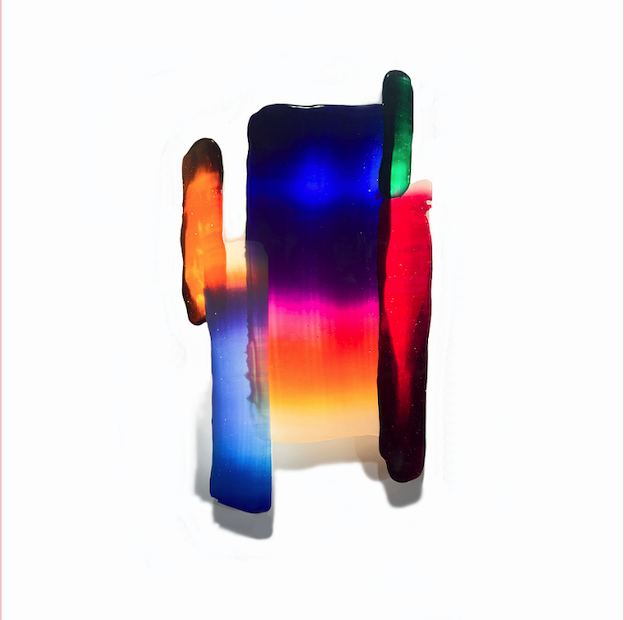Artwork of polymer skin on PMMA lighting and resin 