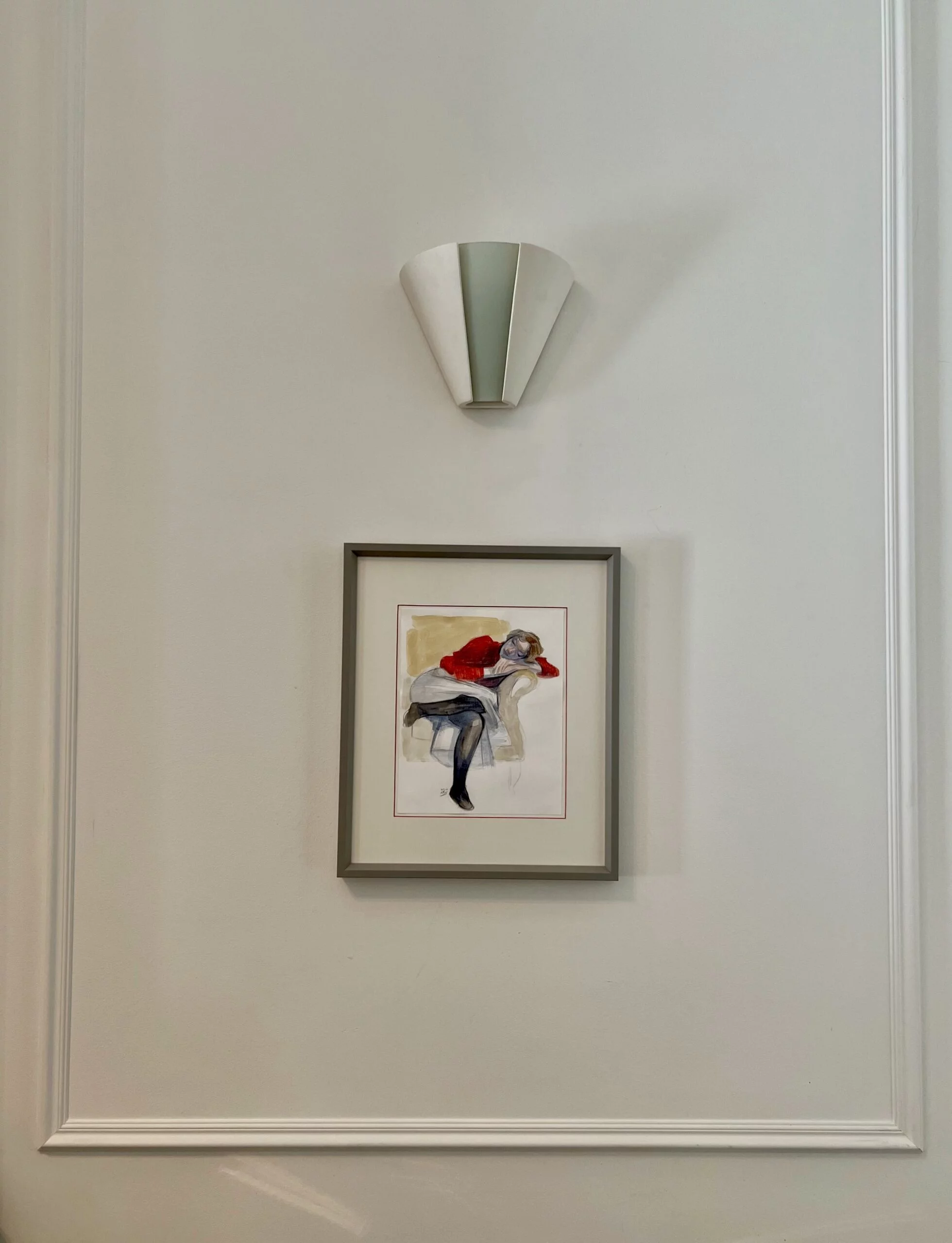'Untitled', Hosein Shirahmadi, Pencil and Watercolor on cardboard, Doost Gallery